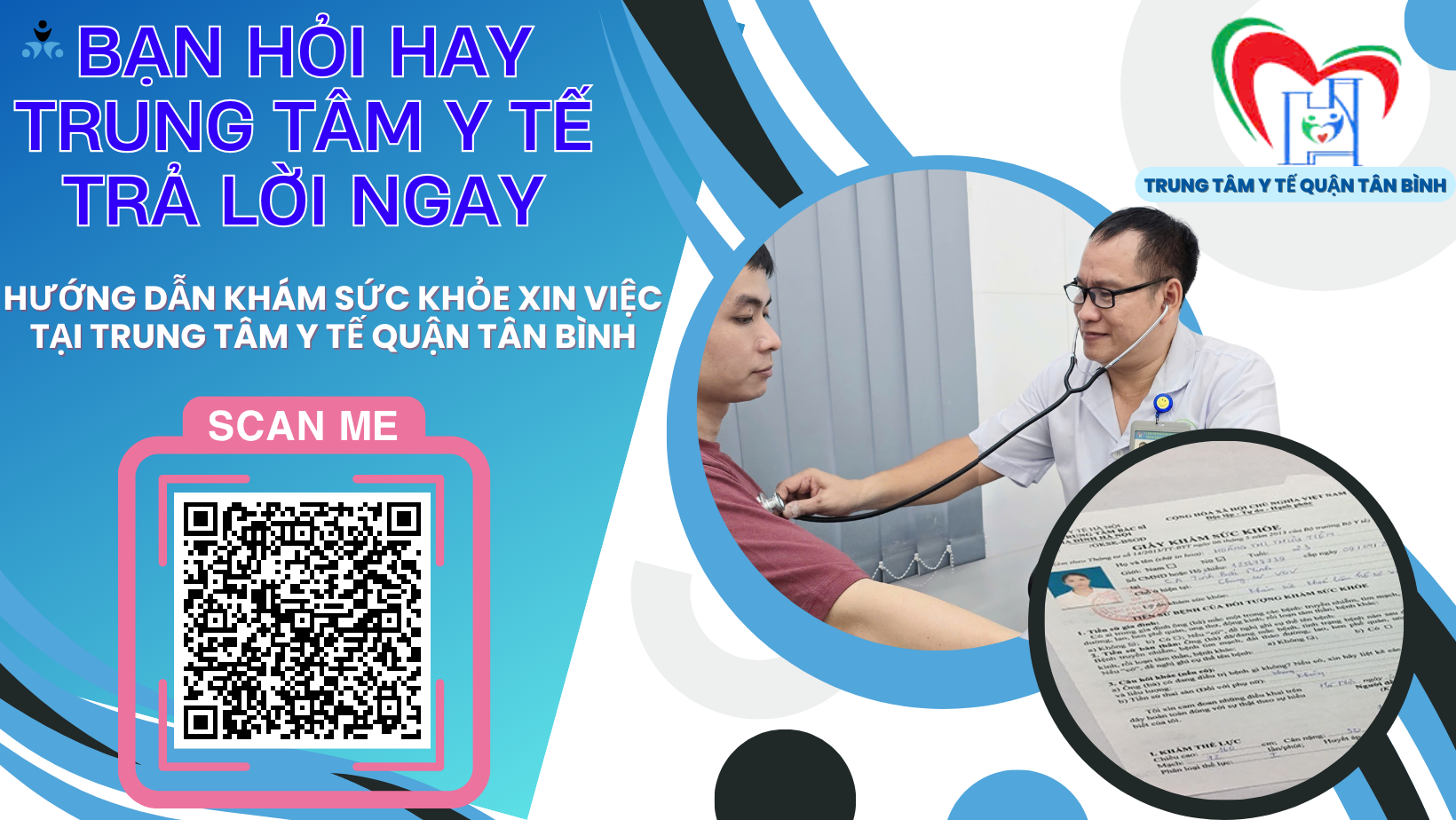 Hướng dẫn Khám sức khỏe xin việc làm tại Trung tâm Y tế quận Tân Bình