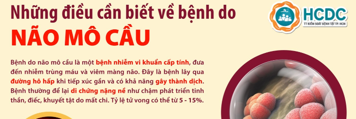 [Infographic] Những điều cần biết về bệnh do não mô cầu