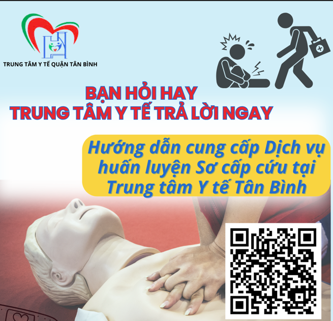 Hướng dẫn cung cấp Dịch vụ hấn luyện Sơ cấp cứu tại Trung tâm Y tế quận Tân Bình