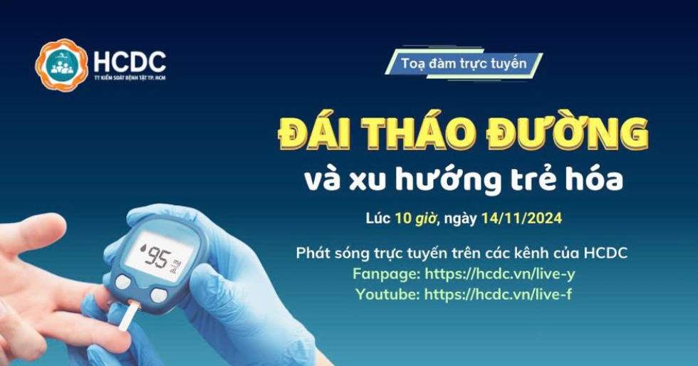 Tọa đàm trực tuyến “Đái tháo đường và xu hướng trẻ hoá”