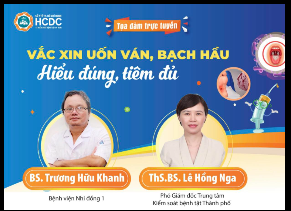 Tọa đàm: Vắc xin uốn ván, bạch hầu - Hiểu đúng, tiêm đủ