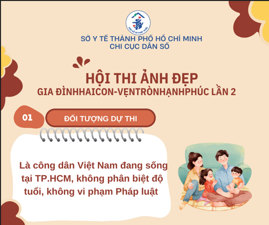 Cuộc thi ảnh “Gia đình hai con - Vẹn tròn hạnh phúc” lần 2