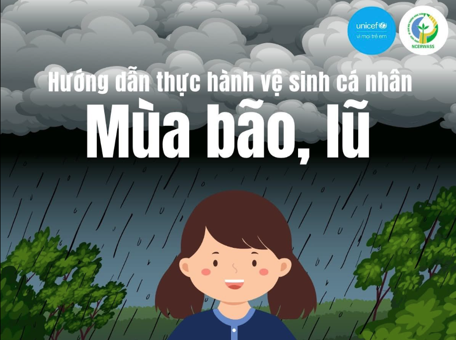 Hướng dẫn thực hành vệ sinh cá nhân mùa bão, lũ