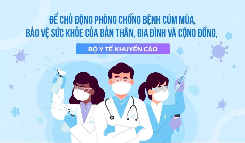 Cúm mùa gia tăng, Bộ Y tế khuyến cáo phòng, chống