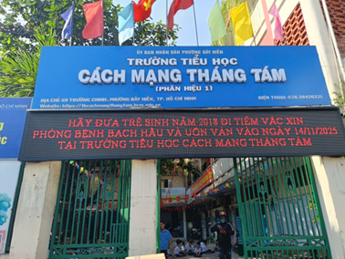 PHƯỜNG BẢY HIỀN TỔ CHỨC TIÊM BỔ SUNG VẮC XIN BẠCH HẦU – UỐN VÁN (Td) CHO HỌC SINH LỚP 2 TRƯỜNG HỌC