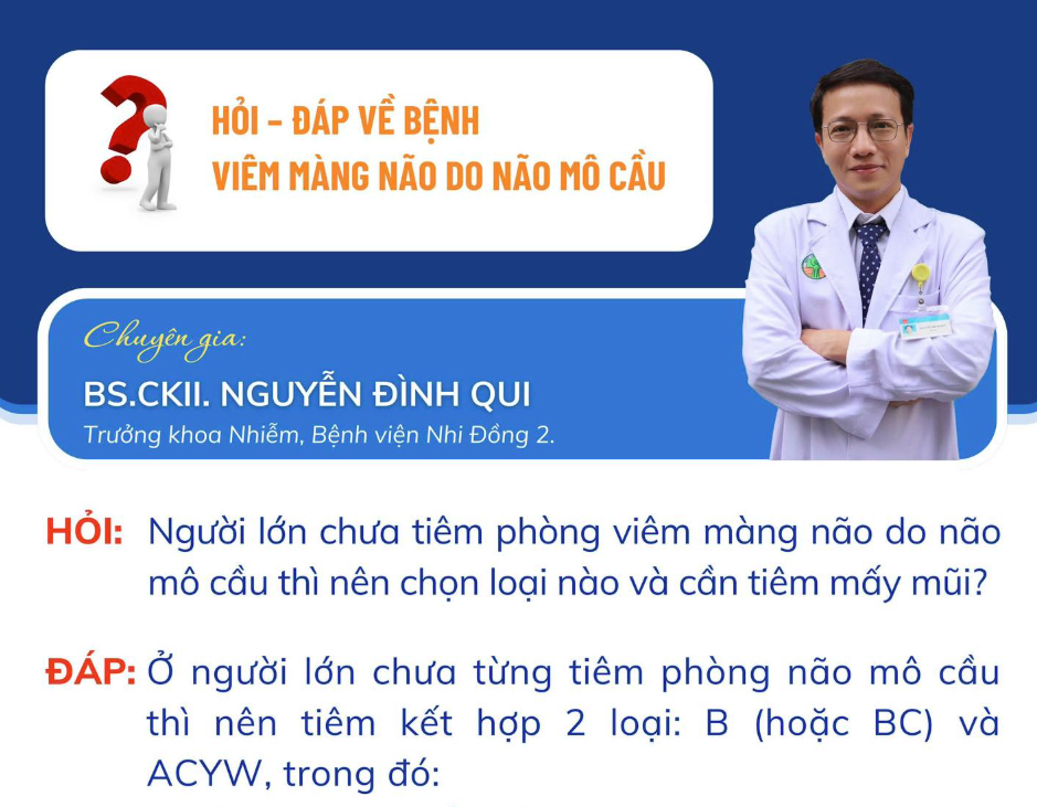Hỏi - Đáp về bệnh viêm màng não do não mô cầu