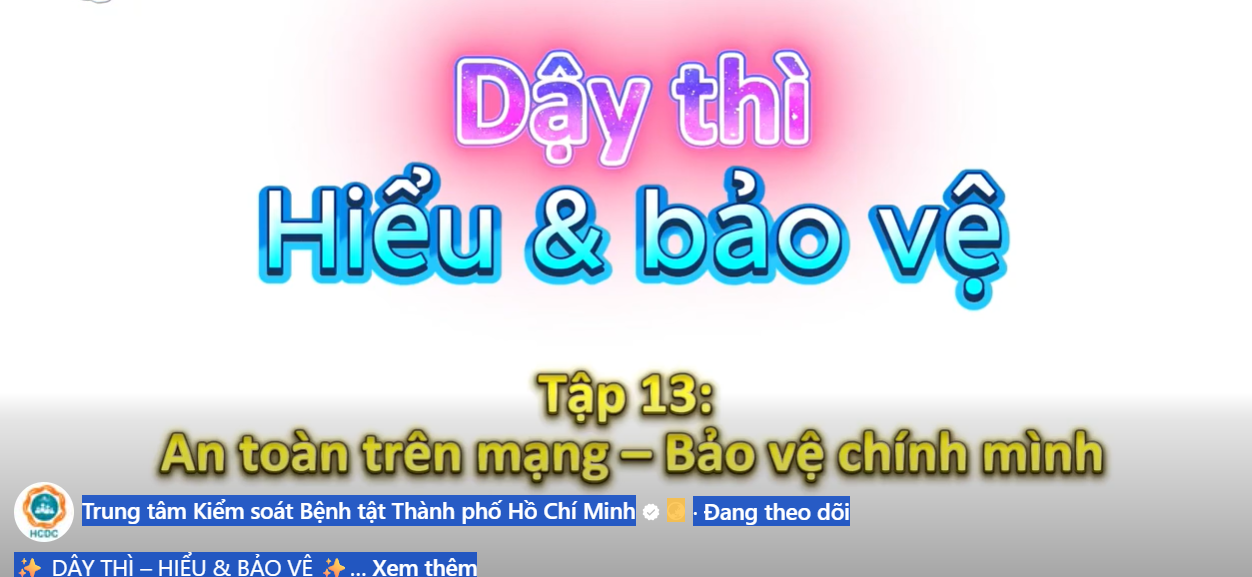 Tập 13: An toàn trên mạng – Bảo vệ chính mình