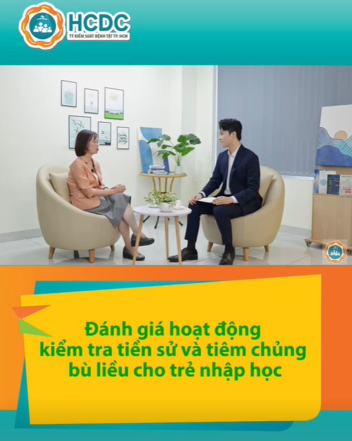 Đánh giá hoạt động kiểm tra tiền sử và tiêm chủng bù liều cho trẻ nhập học