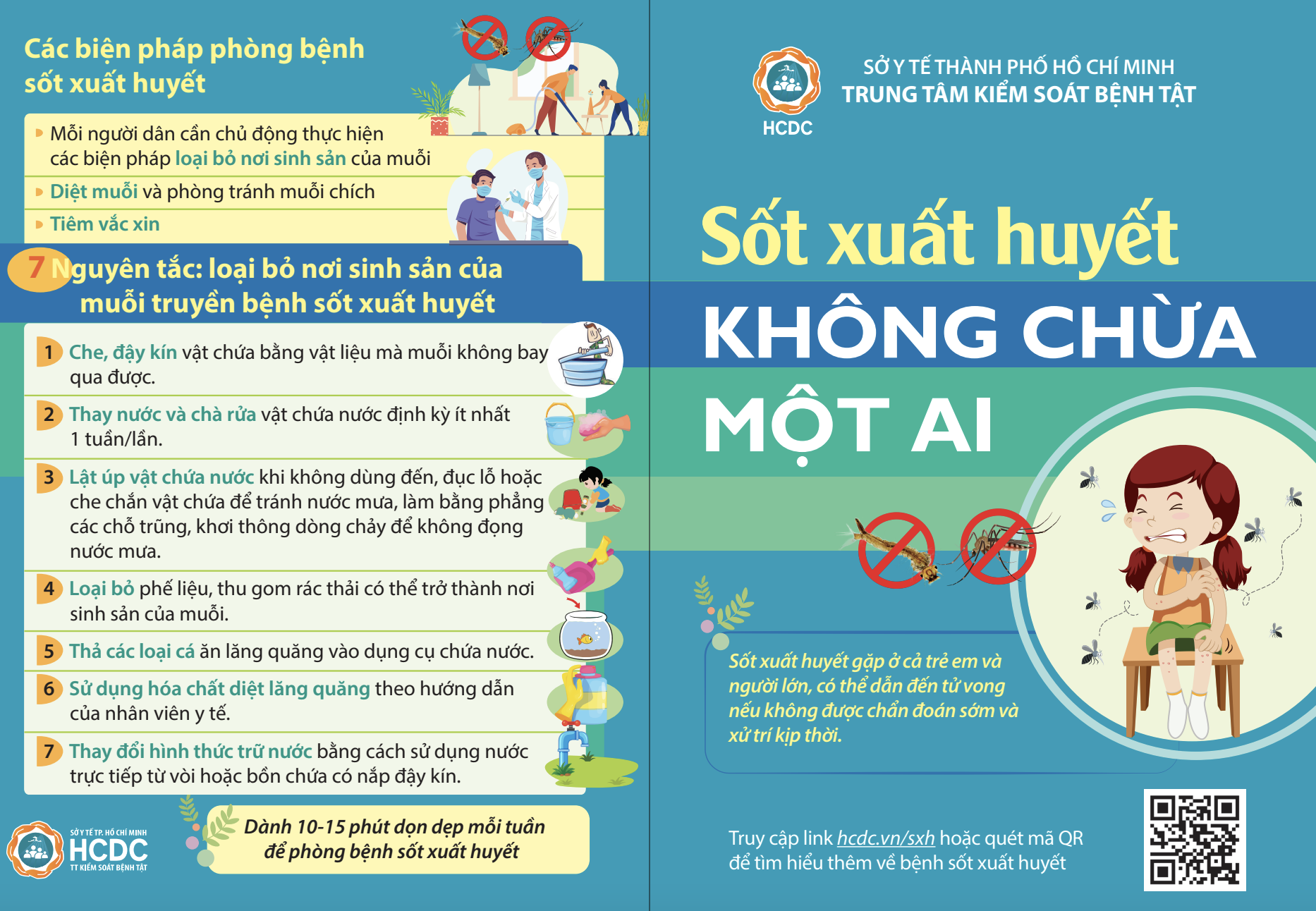 [Tờ rơi] Sốt xuất huyết không chừa một ai