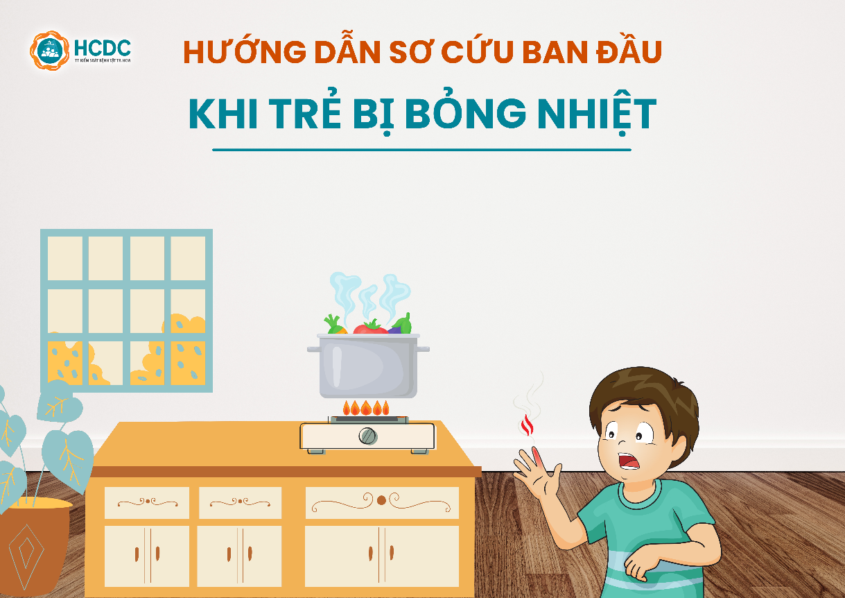 BỎNG: hướng dẫn xử trí ban đầu khi trẻ bị bỏng nhiệt