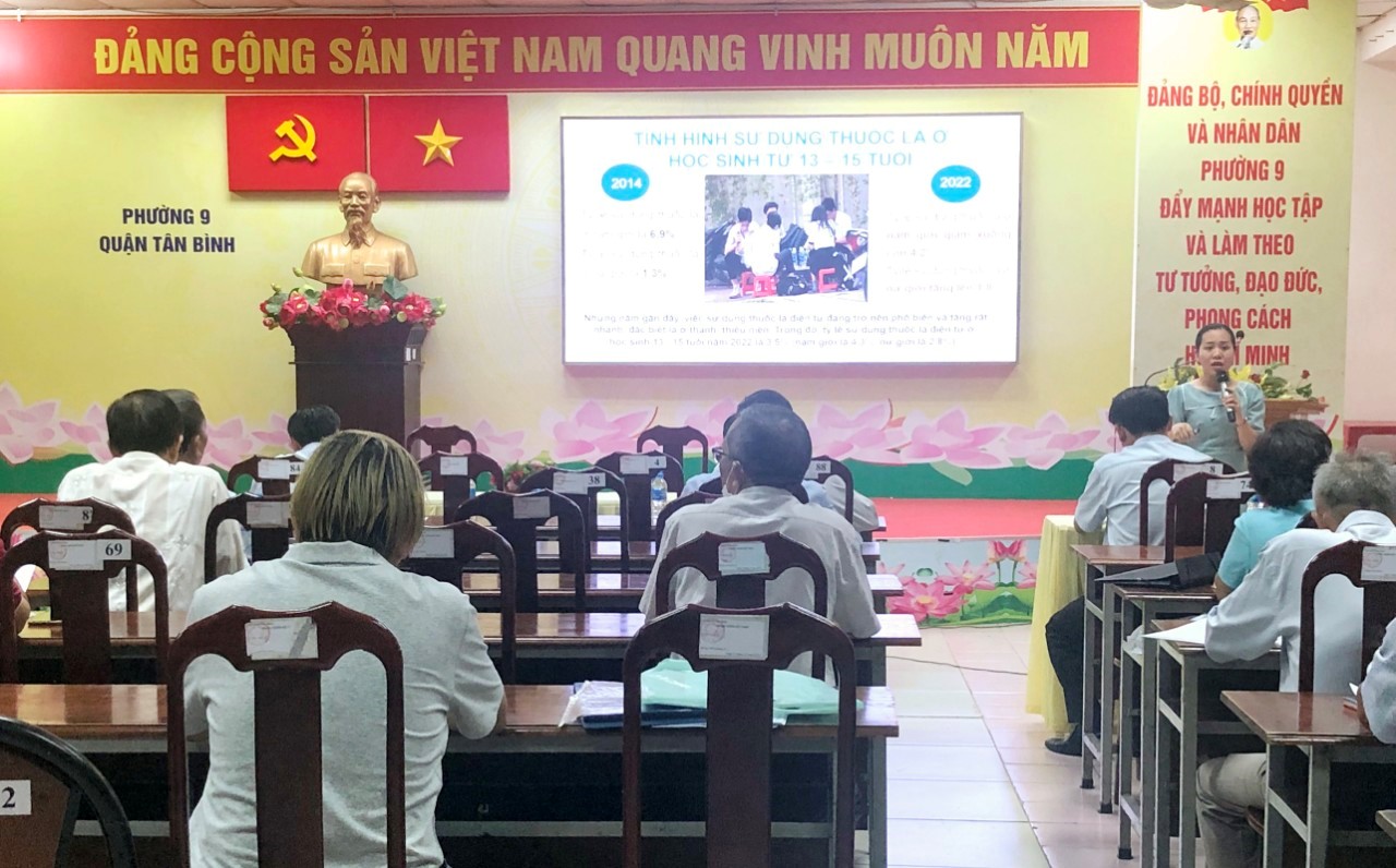 PHƯỜNG 9 TỔ CHỨC TRUYỀN THÔNG  PHÒNG CHỐNG TÁC HẠI THUỐC LÁ VÀ PHÒNG, CHỐNG DỊCH BỆNH NĂM 2024