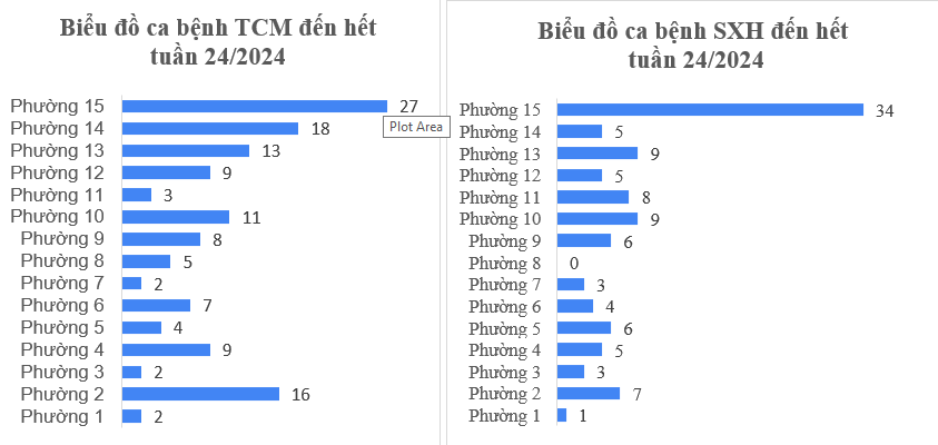 Tình hình dịch bệnh truyền nhiễm trên địa bàn quận Tân Bình tính đến tuần 25/2024