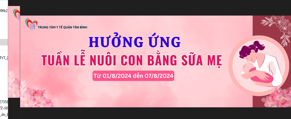 Hưởng ứng tuần lễ nuôi con bằng sữa mẹ (01/8/2024 -07/8/2024)