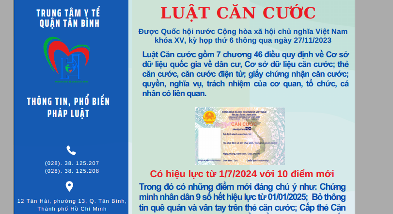 10 điểm mới của Luật Căn cước