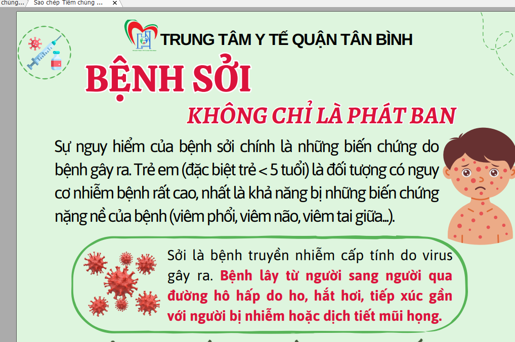 Bệnh sởi, không chỉ là phát ban!