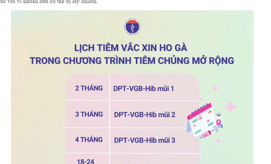 Tại sao cần tiêm vắc xin 5 trong 1 có thành phần phòng ho gà?