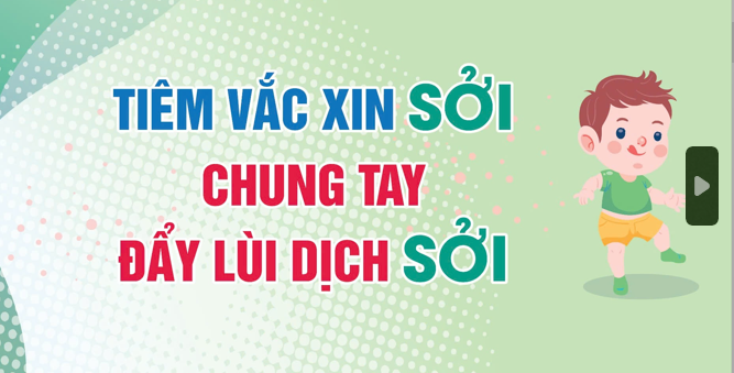 Banner tiêm vắc xin Sởi chung tay đẩy lùi dịch sởi