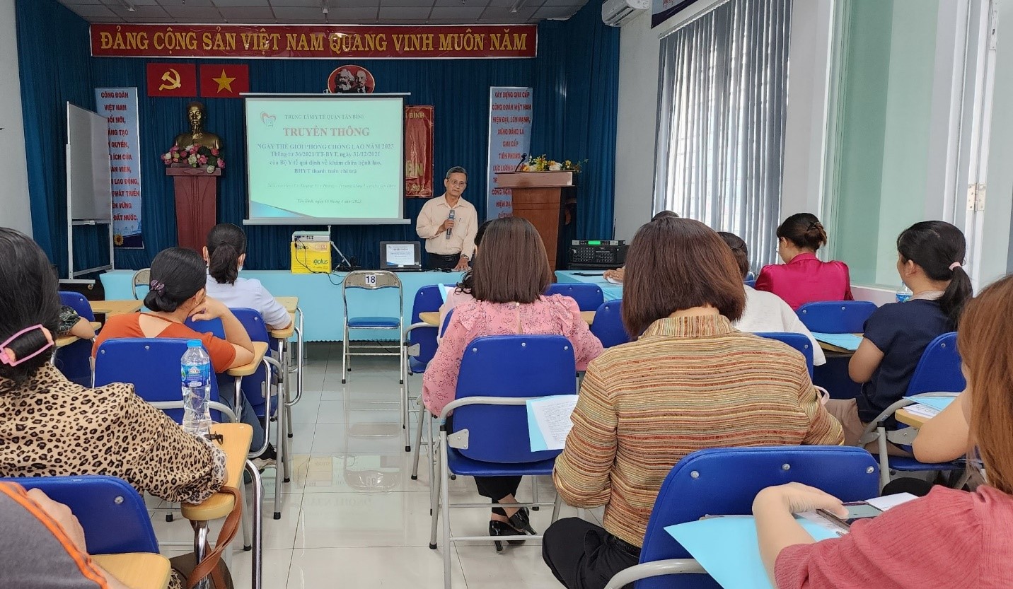 Trung tâm y tế quận Tân Bình tổ chức hội nghị truyền thông hưởng ứng ngày thế giới phòng chống Lao năm 2023